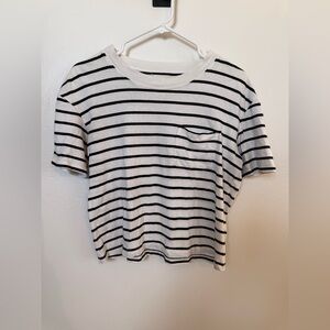 Madewell Easy Crop Tee in Wanda Stripe